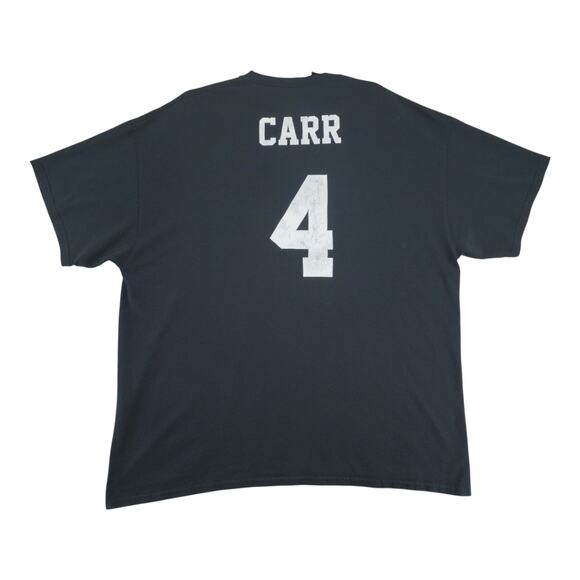 Las Vegas Raiders Derek Carr #4 Graphic T-Shirt Black Men’s XL Football Tee - Picture 3 of 6